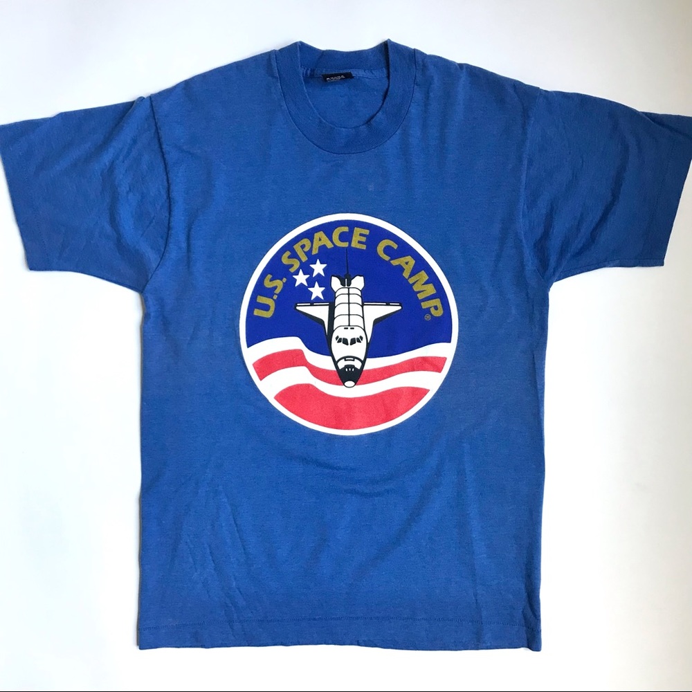 U.S. Space Camp Vintage Single Stitch Made in USA Screen Stars Tee L